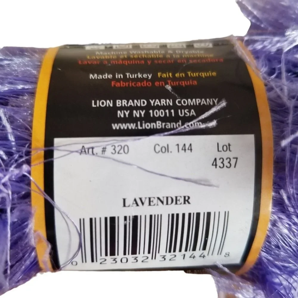 Lion Brand Fun Fur Fancy Fur Various Colors 7 Skeins Lavender Glacier Sandstone